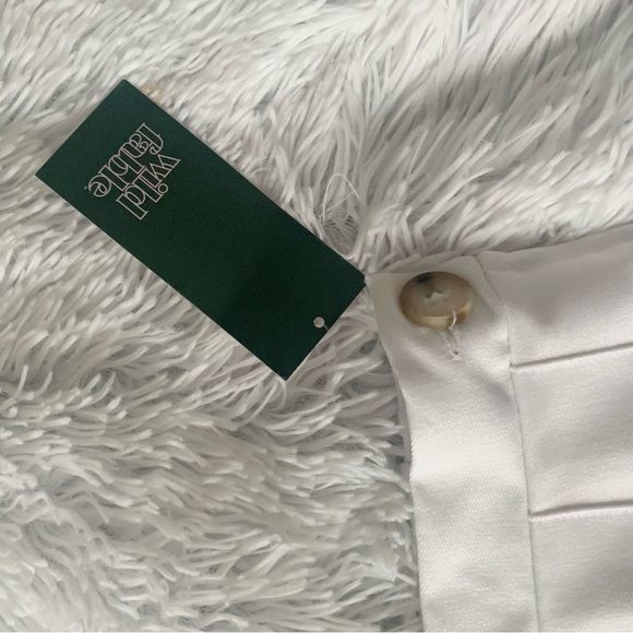 Nwt WILD FABLE Woven White A line Tennis Pleated Mini Skirt High Rise - Picture 6 of 10